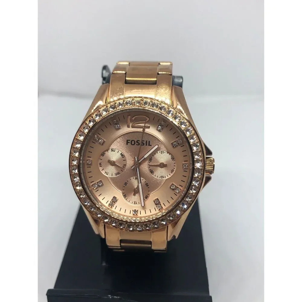 Fossil ES2811 Women Stainless Steel Analog Dial Quartz Genuine Wrist Watch RK345